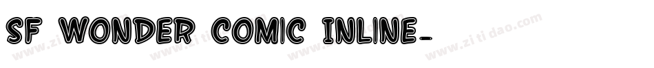 SF Wonder Comic Inline字体转换